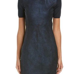 Elie Tahari Black Suede Dress